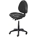 BodyBilt J707x F1 Black Vinyl Fabric Mid-Back Task Stool without Arms, 25.5" Width x 40.5" Height x 21.5" Depth