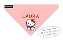 Nickituch,rosa,mit Stickapplikation Hello Kitty und deinem Namen !