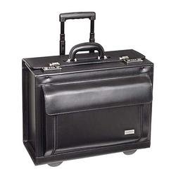 Solo Rolling Business Cases Leather Computer/Catalog Case (Black)