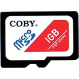 Coby SDU1GBS 1GB MicroSD Memory Card with SD Adapter