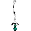 Handmade May Birthstone Angel Belly Ring MADE WITH SWAROVSKI ELEMENTS