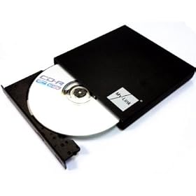 MY-Link USB External Slim USB External DVD-RW CD-RW DVD/CD Drive Burner Writer, suitable for Samsung NC10, Asus EEE PC , Acer Aspire One , and other Laptops, Windows and Linux Compatible.