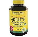 Nature's Plus Adult's Multi-Vitamin Chewable Exotic Red Super Fruits 60 chewable tablets