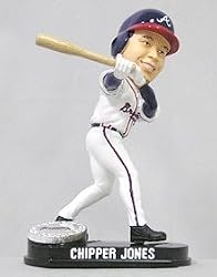 Atlanta Braves Chipper Jones Forever Collectibles Blatinum Bobble Head