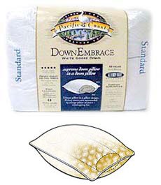 PACIFIC COAST DOWN EMBRACE PILLOW (SINGLE PACK) 