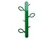 Coathanger Leaf metal w. green finish