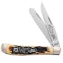 Schrade SC4TR Uncle Henry Texas Ranger 175th Anniversary Tin with Giant Gunstock Trapper Knife with Staglon Handle