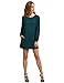 ROMWE Women's Round Neck Long Sleeve Casual Shift Work Wear Dress