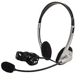 MP-017B Multimedia Headphones with Microphone (Black/Silver)