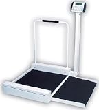 Detecto 6495 Digital Wheelchair Scale, 400 lb / 180 kg Capacity x 0.2 lb / 0.1 kg Increment (Made in the USA)