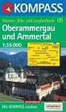 Oberammergau und Ammertal: Wander-, Bike- und Langlaufkarte. GPS-genau. 1:25.000