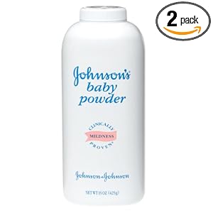 Johnson’s Baby Powder, 15 Ounce (Pack of 2)