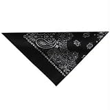 Zan Headgear 3-In-1 Headwear BDC001 3-in-1 Head & Neck Cooler, 100% Cotton, Paisley, Black