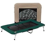 Medium - Cool Breeze Dog Pet Folding Cot - Khaki