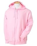 Fruit Of The Loom 8 oz Best 50/50 Full-Zip Hoodie Sweatshirt Pullover 16230R pink XX-Large