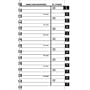 AT-A-GLANCE Tabbed Telephone/Address Refill, 3 x 6 Inches, White and Cream, Undated (80-909-10)