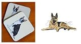 German Shepherd Beverage Coaster Set