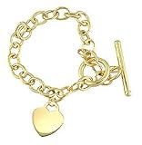 Heart Toggle Bracelet In 14kt Gold