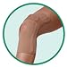 Marshall Pac Support Knee Brace W/inverted Horseshoe Pad Left, Beige, Size 18, 4x-large, Compressio