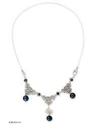 Pearl waterfall necklace, Mandala