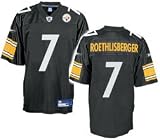 Apparel : Ben Roethlisberger Pittsburgh Steelers #7 Replica Reebok NFL Football Jersey (Black)