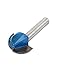 Uxcell a15012000ux0523 Carpenter 1/4 Inch x 3/4 Inch 2 Flutes Round Shank Cove Box Router Bit