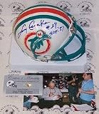 Larry Csonka Autographed Miami Dolphins Mini Football Helmet with 