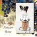 Papillon Dog Wine Bottle Stopper - Brown & White
