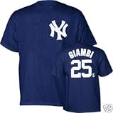 JASON GIAMBI New York Yankees (100 % Cotton) ADULT T-SHIRT with Name & Number, X-Large