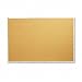 Quartet 2307 Quartet Cork Bulletin Board, Natural Cork/Fiberboard, 72 x 48, Aluminum Frame