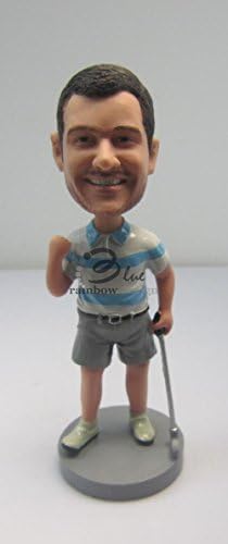 Custom Bobblehead Golfer Holding Golf Club