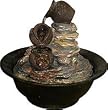 Urns and Rocks Waterfall Tabletop Fountain
