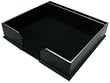 Black Leather Conference Pad Holder