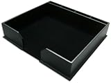 Black Leather Conference Pad Holder