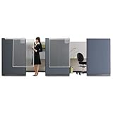IMAGE OF Quartet Premium Workstation Privacy Screen, 64 x 38 Inches, Aluminum Frame (WPS2000)