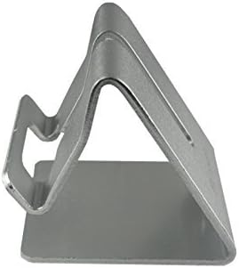 CLL Aluminum Desktop Stand for iPhone-Silver/White