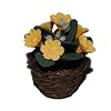 Blume Blumentopf Blumengesteck Blumenstrau� Blumenkorb Korb gelb Miniatur f�r Puppenstube Puppenhaus Ma�stab 1:12 ca.3cm hoch
