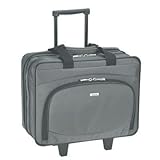 Rolling Laptop Case-Silver Grey