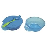 Tommee Tippee 2 x Weaning Bowls & Lids Blue