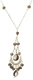 14k Yellow Gold Smoky Quartz Drop Necklace 31WX2FGKDhL. SL160 14k Yellow Gold Smoky Quartz Drop Necklace