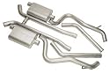 Flowmaster 17373 Cat-Back System - 99-02 Ford Mustang Cobra V-8 3.00 in. Tubing From Cat Back Incl. Scavenger Pipe Assembly ( in.X-Pipe in. Style) Hardware Super 40 Series Mufflers 4.00 in. Logo Embos