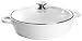 Berndes 032167 Vario Click Induction White Aluguss Schmorkasserolle keramik mit Glasdeckel 28 cm, 3,8 l