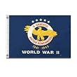 Annin NYL-GLO WWII Commemorative Flag 3 by 4 Foot