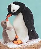 Plush GENTOO PENGUIN W/BABY 10