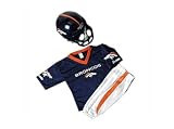 Denver Broncos Youth NFL Team Helmet and Uniform Set
