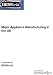 Book Major Appliance Manufacturing in the US