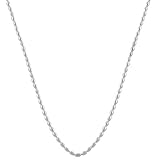 925 Sterling Silver Oval Beads Chain