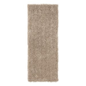 Safavieh SG240D Shag Collection Classic Handmade Taupe Shag Area Runner, 2-Feet 3-Inches by 8-Feet