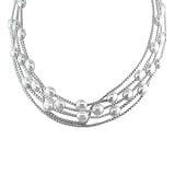 Multi-Strand Freshwater Cultured Pearl Station Necklace