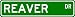 REAVER Street Sign ~ Personalized Family Lastname Sign ~ Gameroom, Basement, Garage Sign Novelty** ALUMINUM METAL